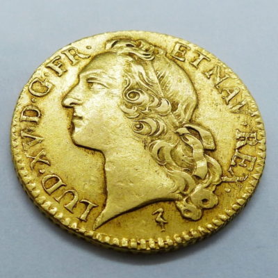 Pièce OR 18°. Louis d'OR au BANDEAU. Louis XV 1749 W. LILLE. SUP. J.C Roettiers – Image 4