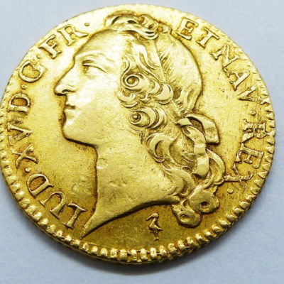 Pièce OR 18°. Louis d'OR au BANDEAU. Louis XV 1749 W. LILLE. SUP. J.C Roettiers – Image 3