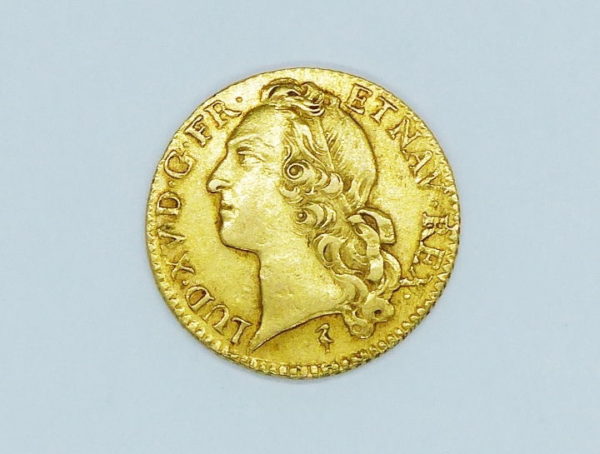 Pièce OR 18°. Louis d'OR au BANDEAU. Louis XV 1749 W. LILLE. SUP. J.C Roettiers – Image 5