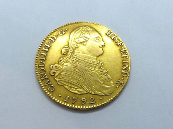 Pièce OR. Espagne, Charles IV. 4 Escudos 1792. Madrid, España, Carlos IV. Oro – Image 5
