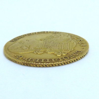 Pièce OR. Espagne, Charles IV. 4 Escudos 1792. Madrid, España, Carlos IV. Oro – Image 8