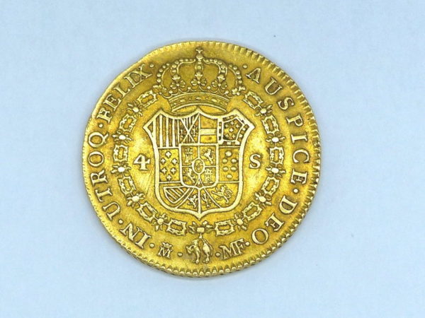 Pièce OR. Espagne, Charles IV. 4 Escudos 1792. Madrid, España, Carlos IV. Oro – Image 7
