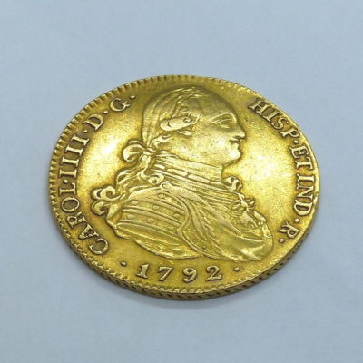 Pièce OR. Espagne, Charles IV. 4 Escudos 1792. Madrid, España, Carlos IV. Oro – Image 6