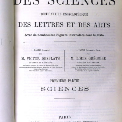 Dictionnaire encyclopédique des Sciences.  1885. – Image 4