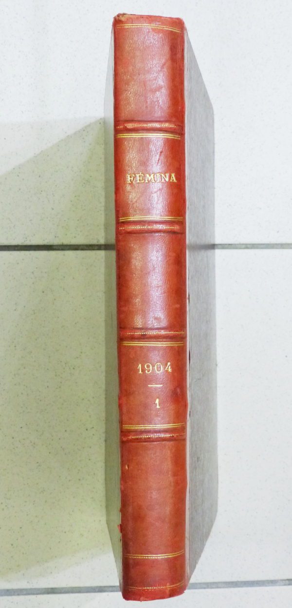 FEMINA 1904. 12 N° du 1° semestre reliés. 560 pages. – Image 2