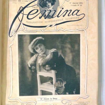 FEMINA 1904. 12 N° du 1° semestre reliés. 560 pages. – Image 3