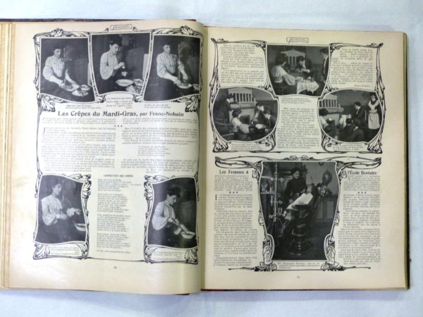 FEMINA 1904. 12 N° du 1° semestre reliés. 560 pages. – Image 7