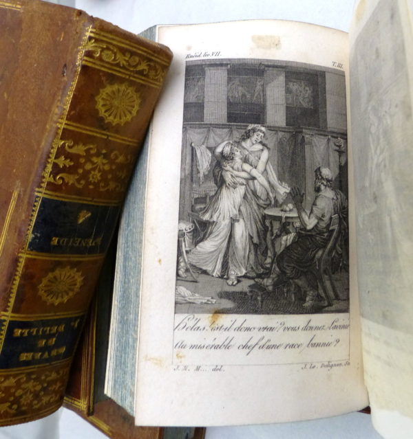 L'ENEIDE. Œuvre & Traduction de Jacques DELILLE. 1804. An XII. 4 Volumes Bilingues – Image 5