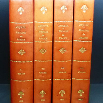 ANQUETIL. Histoire de France. 1853. 4 Volumes 27x19cm, 2050 pages. – Image 2