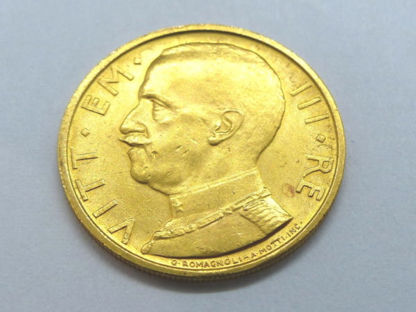 Pièce OR 50 LIRES - 1931-IX.  TTB. ITALIA. Vittorio Emmanuelle III – Image 3