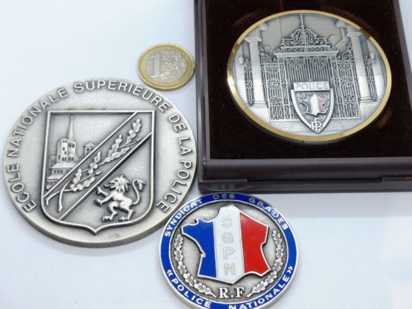3 Médailles Bronze Argenté. ECOLE NATIONALE SUPERIEURE DE LA POLICE. SGPN – Image 2