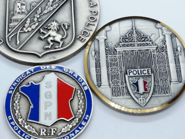 3 Médailles Bronze Argenté. ECOLE NATIONALE SUPERIEURE DE LA POLICE. SGPN