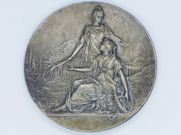 Lot: 6 Médailles BRONZE: Agriculture, Maçons, Ruche. Coudray, Dropsy, Corbin. 346 grammes – Image 3