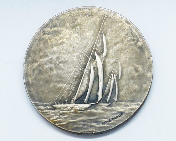 Lot de 3 Médailles Bronze. Ile d'Arz. Régates Nautisme. Ministere Marine Marchande – Image 5