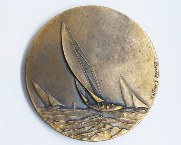 Lot de 3 Médailles Bronze. Ile d'Arz. Régates Nautisme. Ministere Marine Marchande – Image 7