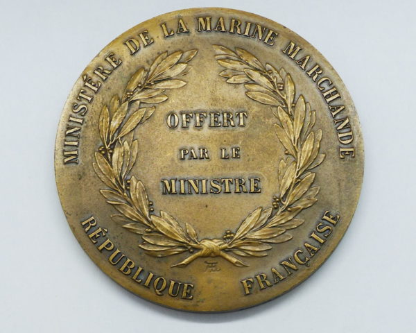 Lot de 3 Médailles Bronze. Ile d'Arz. Régates Nautisme. Ministere Marine Marchande – Image 9