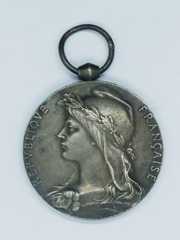 Médaille Maillechort Argenté. Ministère des Travaux Publics. Locomotive. O.ROTY – Image 4