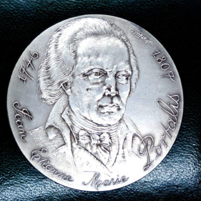 Médaille ARGENT. 131 grammes. Jean Etienne Marie PORTALIS. Graveur: SANTUCCI – Image 2