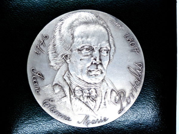 Médaille ARGENT. 131 grammes. Jean Etienne Marie PORTALIS. Graveur: SANTUCCI – Image 2