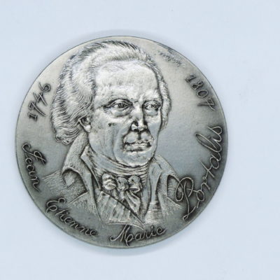 Médaille ARGENT. 131 grammes. Jean Etienne Marie PORTALIS. Graveur: SANTUCCI – Image 3