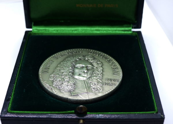 Médaille ARGENT. 138 grammes. Henry François D'AGUESSEAU. Graveur: J.Mauviel – Image 3