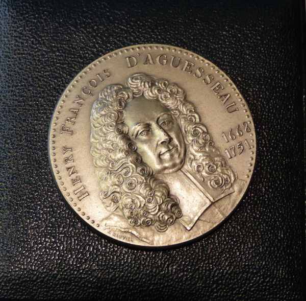 Médaille ARGENT. 138 grammes. Henry François D'AGUESSEAU. Graveur: J.Mauviel – Image 2