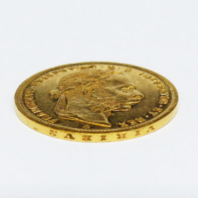 Hongrie. Hungaria. Pièce OR 20 Francs - 8 FORINT. Magyar Kiralysac 1882. TB – Image 5