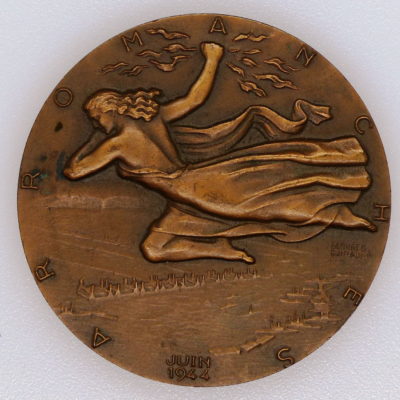 Médaille BRONZE. Porte Avion. Arromanches. Juin 1944. Georges Guiraud – Image 4