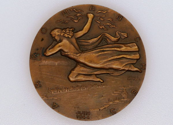 Médaille BRONZE. Porte Avion. Arromanches. Juin 1944. Georges Guiraud – Image 4