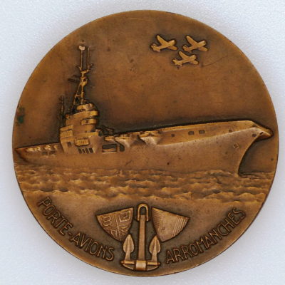 Médaille BRONZE. Porte Avion. Arromanches. Juin 1944. Georges Guiraud – Image 5