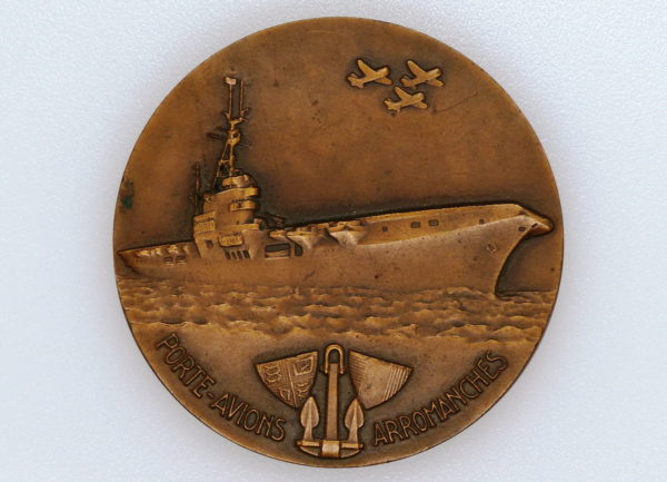 Médaille BRONZE. Porte Avion. Arromanches. Juin 1944. Georges Guiraud – Image 5