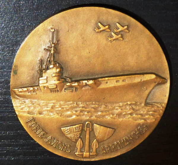 Médaille BRONZE. Porte Avion. Arromanches. Juin 1944. Georges Guiraud