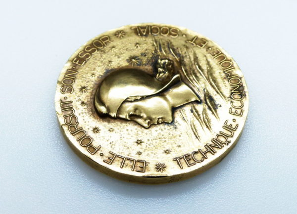 Médaille BRONZE. Paquebot FRANCE. French line. CGT 1962. COEFFIN – Image 3