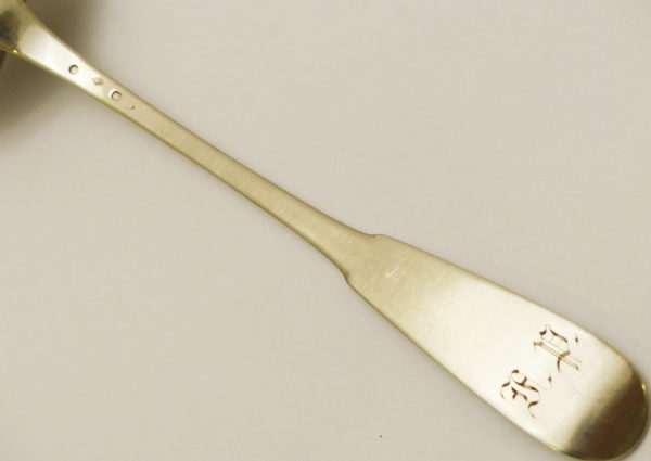 LOUCHE. Argent Massif. XIX° Poinçons VIEILLARD. Uniplat 210g. Paris 1819 – Image 2