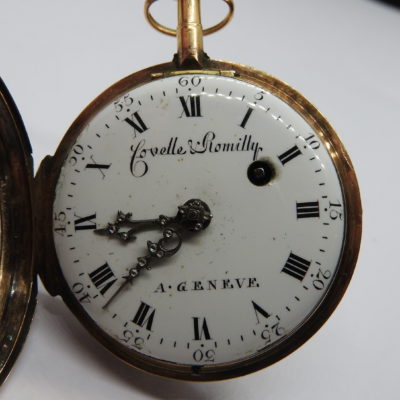 Montre Oignon à Coq. 18°. OR 18K. COVELLE & ROMILLY à GENEVE – Image 3