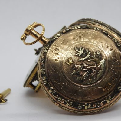 Montre Oignon à Coq. 18°. OR 18K. COVELLE & ROMILLY à GENEVE – Image 11