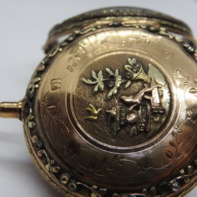 Montre Oignon à Coq. 18°. OR 18K. COVELLE & ROMILLY à GENEVE – Image 12