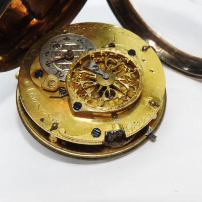 Montre Oignon à Coq. 18°. OR 18K. COVELLE & ROMILLY à GENEVE – Image 10