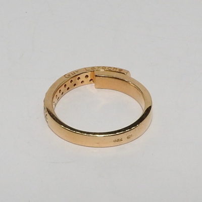 Bague "GUY LAROCHE" 24 Diamants "tailles modernes". OR Jaune 750°/°°. 4,6 gr – Image 5