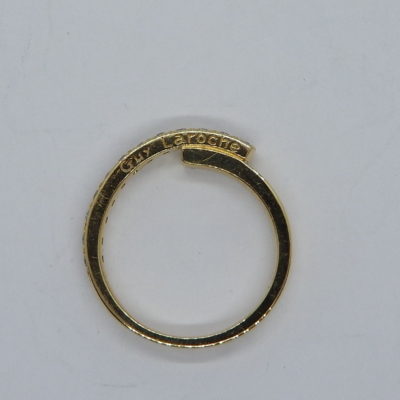 Bague "GUY LAROCHE" 24 Diamants "tailles modernes". OR Jaune 750°/°°. 4,6 gr – Image 10