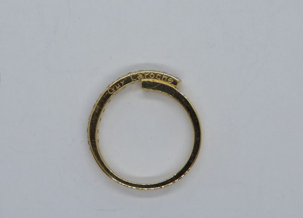 Bague "GUY LAROCHE" 24 Diamants "tailles modernes". OR Jaune 750°/°°. 4,6 gr – Image 10