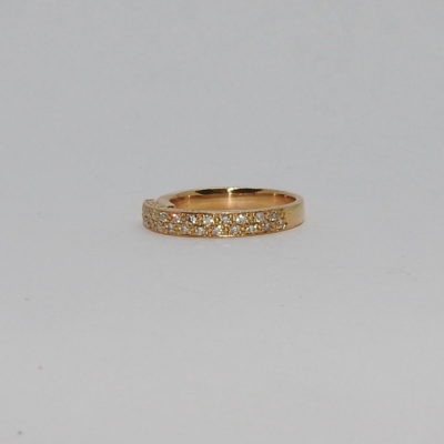 Bague "GUY LAROCHE" 24 Diamants "tailles modernes". OR Jaune 750°/°°. 4,6 gr – Image 9