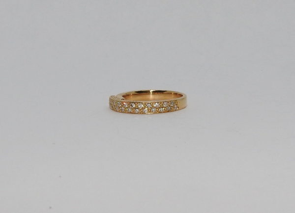 Bague "GUY LAROCHE" 24 Diamants "tailles modernes". OR Jaune 750°/°°. 4,6 gr – Image 9