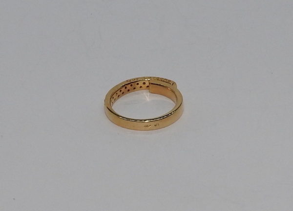 Bague "GUY LAROCHE" 24 Diamants "tailles modernes". OR Jaune 750°/°°. 4,6 gr – Image 7