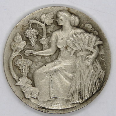 Médaille Argent 37 gr. Agriculture. Science et Labeur. Graveur HM Petit. – Image 6