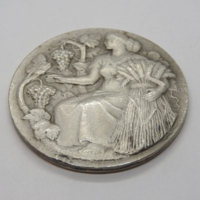 Médaille Argent 37 gr. Agriculture. Science et Labeur. Graveur HM Petit. – Image 5
