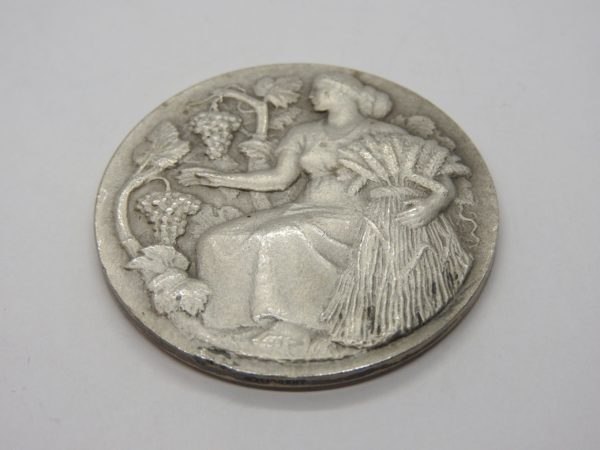 Médaille Argent 37 gr. Agriculture. Science et Labeur. Graveur HM Petit. – Image 5
