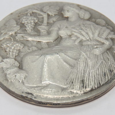 Médaille Argent 37 gr. Agriculture. Science et Labeur. Graveur HM Petit. – Image 4