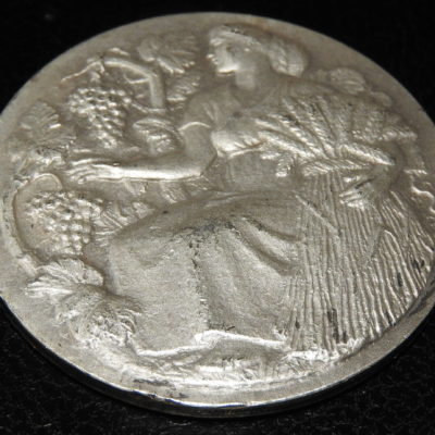 Médaille Argent 37 gr. Agriculture. Science et Labeur. Graveur HM Petit. – Image 3