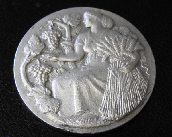 Médaille Argent 37 gr. Agriculture. Science et Labeur. Graveur HM Petit.